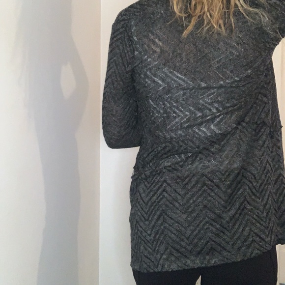 AEROPOSTALE - Grey Cardigan & AMBIANCE White Tank Set - Picture 2 of 2